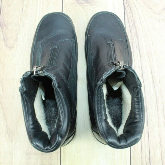 Blondo Black Leather Front Zip Casual Winter Ankle Boots Size 6.5 M - Picture 7 of 9